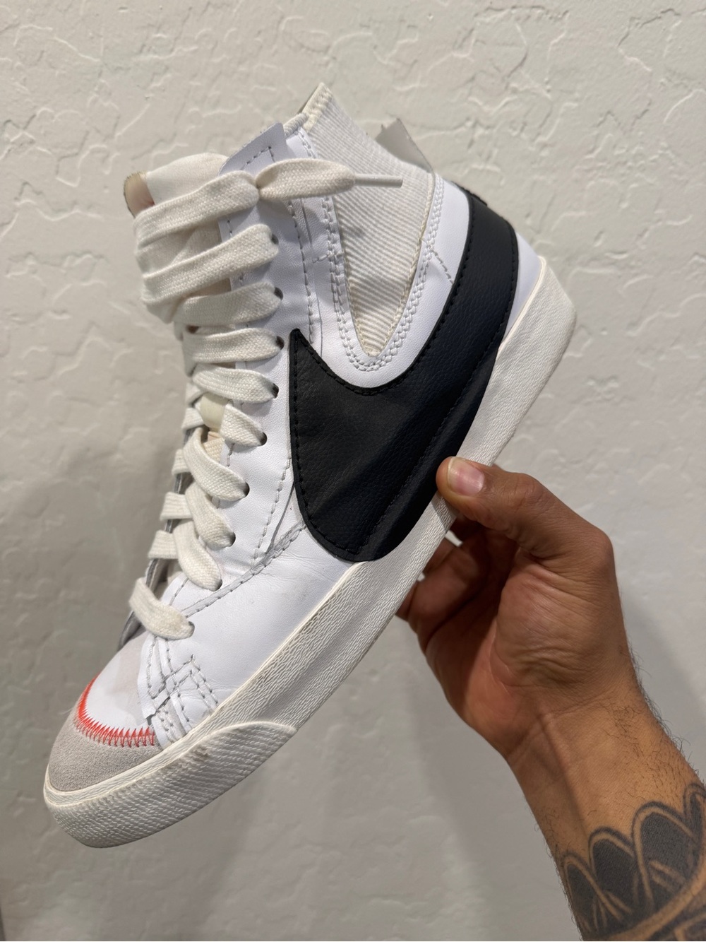 Nike Blazer Mid ‘77 Jumbo “White Black” DD3111-100 Size 13M Pre-Owned